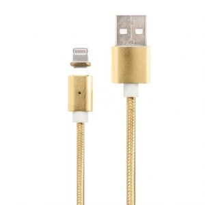 Кабель USB DM-M15 Lightning Magnetic gold