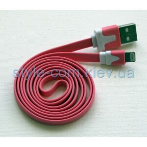 Кабель USB Lightning pink