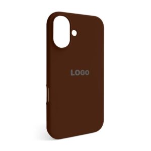 Чохол Full Silicone Case для Apple iPhone 16 dark brown (75)