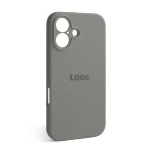 Чохол Full Silicone Case для Apple iPhone 16 titanium grey (74) закрита камера