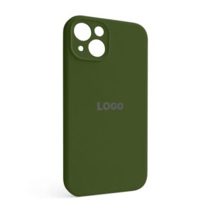 Чохол Full Silicone Case для Apple iPhone 13 army green (45) закрита камера