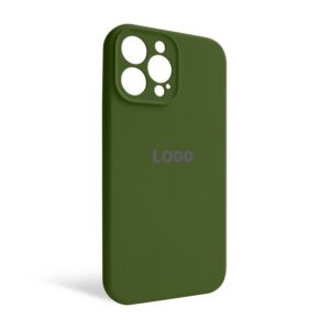Чохол Full Silicone Case для Apple iPhone 13 Pro Max army green (45) закрита камера