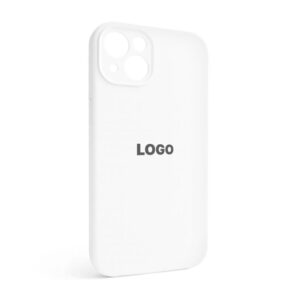 Чохол Full Silicone Case для Apple iPhone 13 white (09) закрита камера