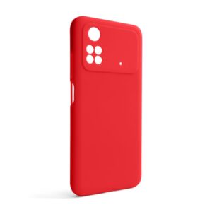 Чохол Full Silicone Case для Xiaomi Poco M4 Pro 5G red (14) (без логотипу)
