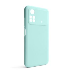 Чохол Full Silicone Case для Xiaomi Poco M4 Pro 5G turquoise (17) (без логотипу)
