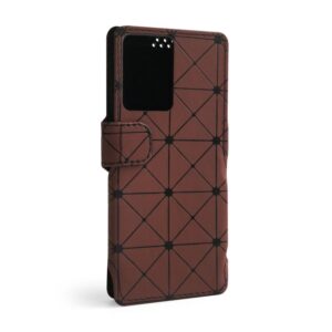 Чохол-книжка Status (18:9) 6.0'' ромб brown