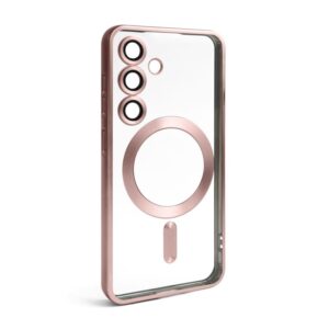 Чохол із функцією MagSafe для Samsung Galaxy S24/S921 (2024), S25/S931 (2025) pink (06) матовий