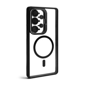 Чохол з функцією MagSafe для Samsung Galaxy S25 Ultra/S938 (2025) з підставкою та захистом для камер black (3)