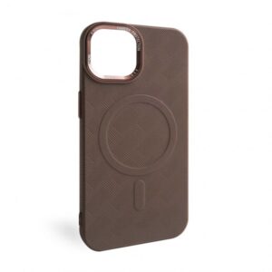 Чохол з функцією MagSafe Textured для Apple iPhone 13 Pro Max brown (02)