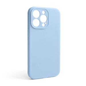 Чохол Full Silicone Case для Apple iPhone 13 Pro light blue (05) закрита камера (без логотипу)