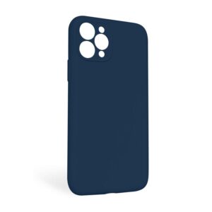 Чохол Full Silicone Case для Apple iPhone 11 Pro Max deep navy (68) закрита камера (без логотипу)