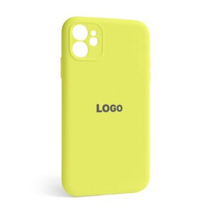 Чохол Full Silicone Case для Apple iPhone 12 flash lime (41) закрита камера