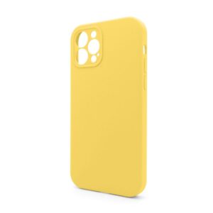 Чохол Full Silicone Case для Apple iPhone 12 Pro Max yellow (04) закрита камера (без логотипу)
