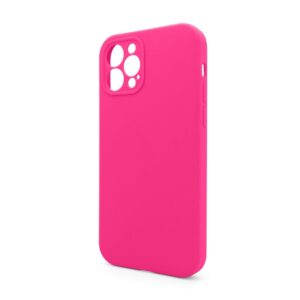 Чохол Full Silicone Case для Apple iPhone 12 Pro Max shiny pink (38) закрита камера (без логотипу)