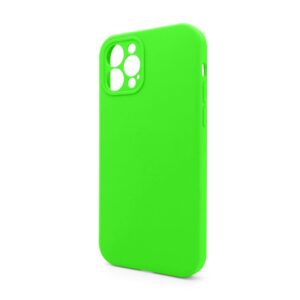 Чохол Full Silicone Case для Apple iPhone 12 Pro shiny green (40) закрита камера (без логотипу)