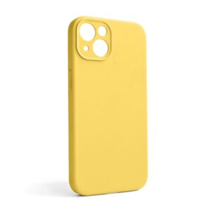 Чохол Full Silicone Case для Apple iPhone 13 yellow (04) закрита камера (без логотипу)