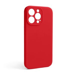 Чохол Full Silicone Case для Apple iPhone 13 Pro red (14) закрита камера (без логотипу)