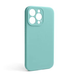 Чохол Full Silicone Case для Apple iPhone 13 Pro sea blue (21) закрита камера (без логотипу)
