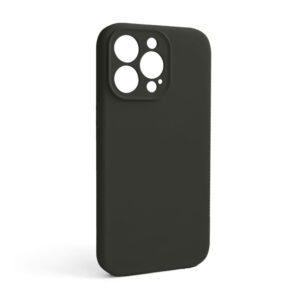 Чохол Full Silicone Case для Apple iPhone 13 Pro dark olive (35) закрита камера (без логотипу)