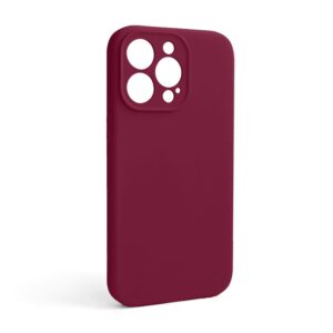 Чохол Full Silicone Case для Apple iPhone 13 Pro rose red (37) закрита камера (без логотипу)
