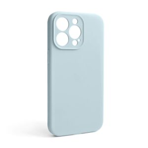 Чохол Full Silicone Case для Apple iPhone 13 Pro sky blue (58) закрита камера (без логотипу)