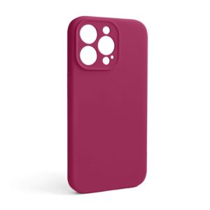 Чохол Full Silicone Case для Apple iPhone 13 Pro pomegranate (59) закрита камера (без логотипу)