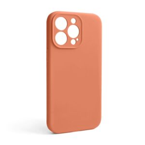 Чохол Full Silicone Case для Apple iPhone 13 Pro new peach (66) закрита камера (без логотипу)
