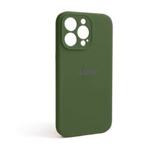 Чохол Full Silicone Case для Apple iPhone 13 Pro army green (45) закрита камера