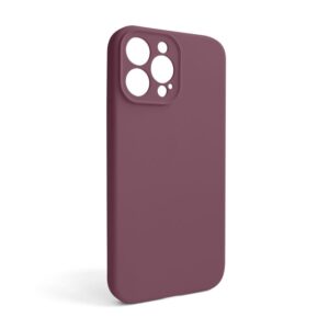 Чохол Full Silicone Case для Apple iPhone 13 Pro Max maroon (42) закрита камера (без логотипу)