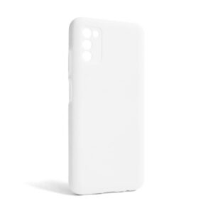 Чохол Full Silicone Case для Samsung Galaxy A03s/A037 (2021) white (09) (без логотипу)