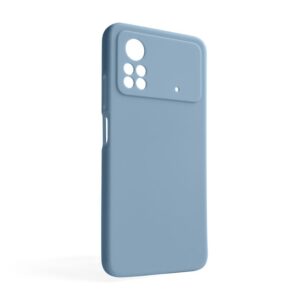 Чохол Full Silicone Case для Xiaomi Poco X4 Pro light blue (05) (без логотипу)