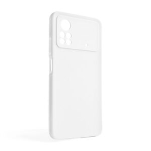 Чохол Full Silicone Case для Xiaomi Poco X4 Pro white (09) (без логотипу)