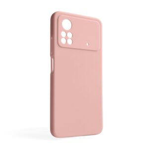 Чохол Full Silicone Case для Xiaomi Poco X4 Pro light pink (12) (без логотипу)