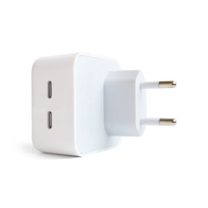 Мережевий зарядний пристрій (адаптер) для Apple iРhone A2246 2xPD / 35W white High Quality carton box