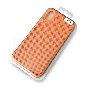 Чохол Original перфорація для Apple iPhone X, Xs peach