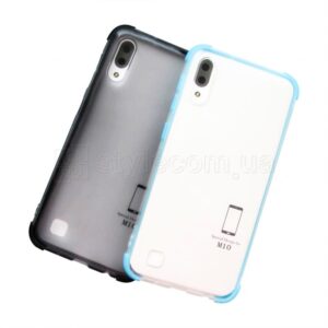 Чохол силіконовий з кольоровою рамкою для Samsung Galaxy M10/M105 (2019) blue/transp