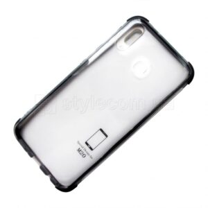 Чохол силіконовий з кольоровою рамкою для Samsung Galaxy M20/M205 (2019) black/black