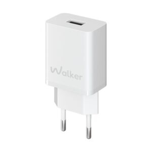 Мережевий зарядний пристрій (адаптер) WALKER WH-26 1USB / 2.4A white